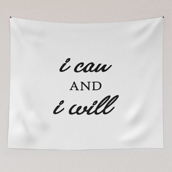 Item preview, I Can And I Will Quote Art Design Inspirational M designed and sold by vividpixelusa.