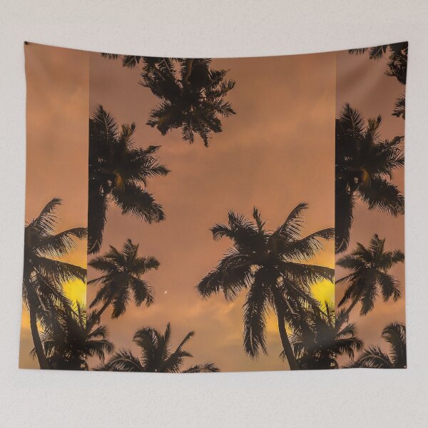 Item preview, Palm Trees on a winter evening with the moon designed and sold by Anvin Peeter.