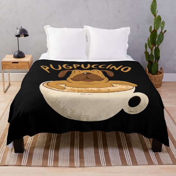 Item preview, Pug Cappuccino Dog designed and sold by Cute and Funny Animal Art Designs.