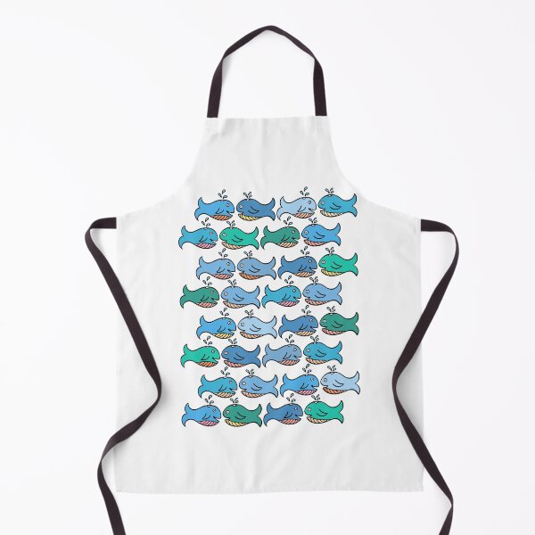 Item preview, Cute and Colorful Whale Pattern (white) designed and sold by Davey's Designs.