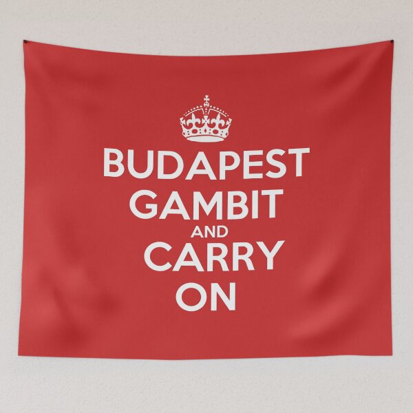 Item preview, Budapest Gambit and Carry On - Chess opening T-Shirt designed and sold by edygun.