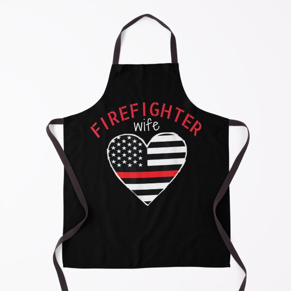 Item preview, Firefighter Wife Thin Red Line Flag Heart Flag Wives Fireman designed and sold by TheBloom98.