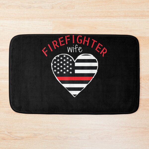 Item preview, Firefighter Wife Thin Red Line Flag Heart Flag Wives Fireman designed and sold by TheBloom98.