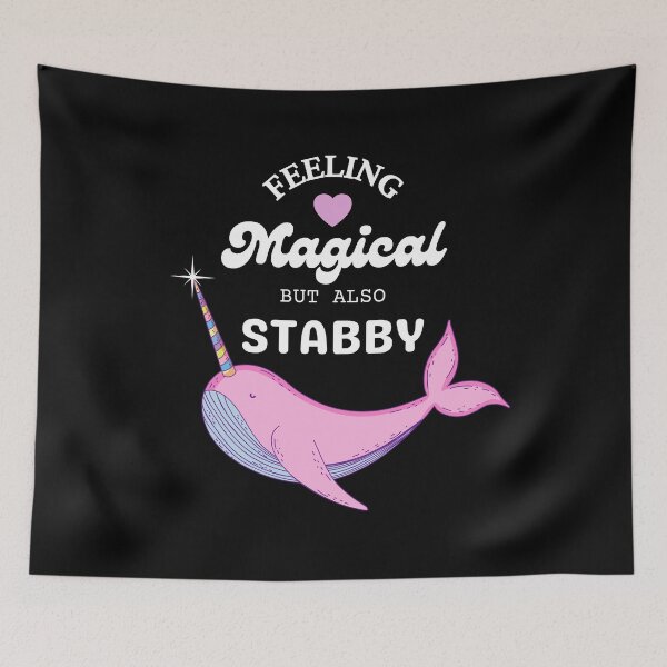 Item preview, Cute Feeling Stabby Narwhal designed and sold by Pandoras-Boxx.