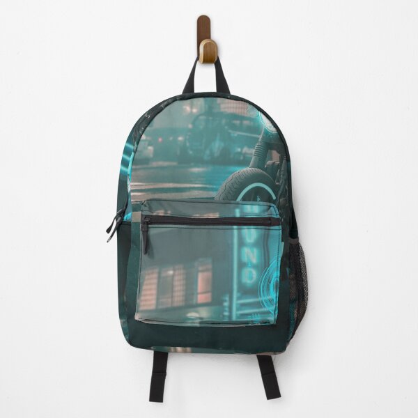Item preview, cyberpunk blue neon bike rider designed and sold by ambientpixel.