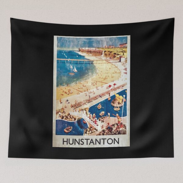 Item preview, viejo classic Hunstanton used poster designed and sold by CorasPosters.