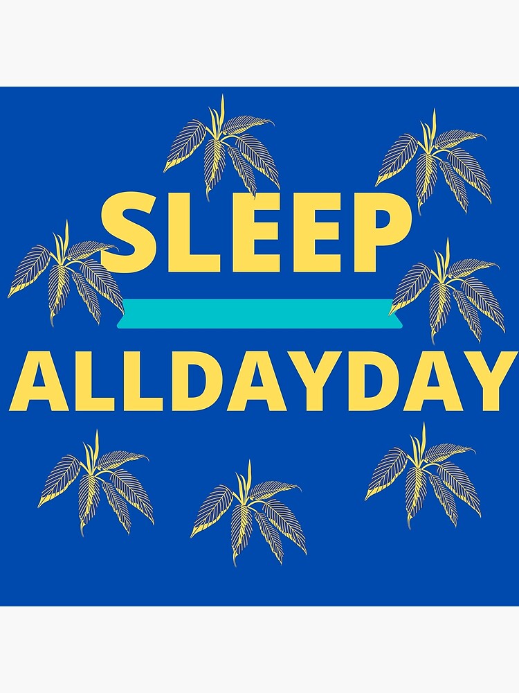 sleep-all-day-poster-for-sale-by-memolyna-redbubble