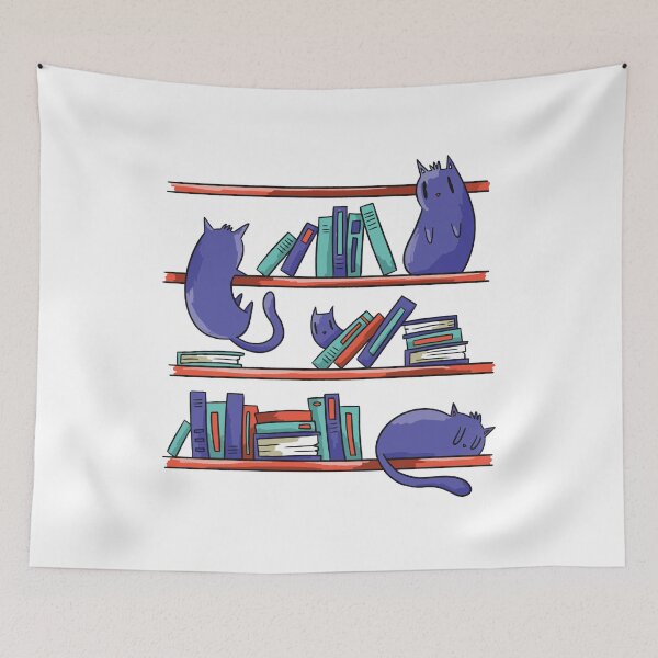 Aperçu de l'œuvre Chats de bibliothèque créée et vendue par aliisik.