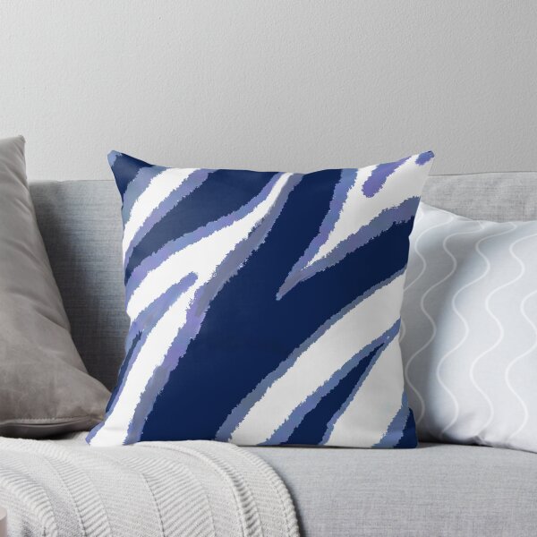 Aperçu de l'œuvre Motif géographique abstrait bleu Zebra Mod créée et vendue par ChromaticAddict.