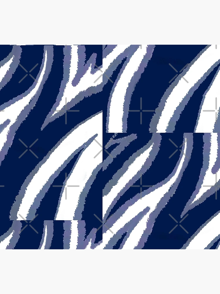 Thumbnail 5 of 5, Socks, Blue Zebra Mod Abstract Geographic Pattern designed and sold by ChromaticAddict.