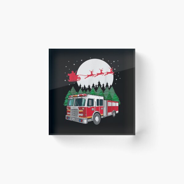 Item preview, Fireman Firetruck on Christmas Night  designed and sold by TheBloom98.