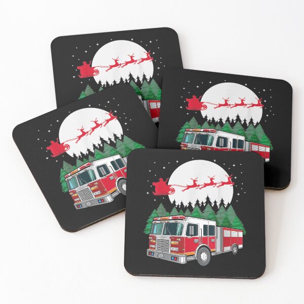 Item preview, Fireman Firetruck on Christmas Night  designed and sold by TheBloom98.