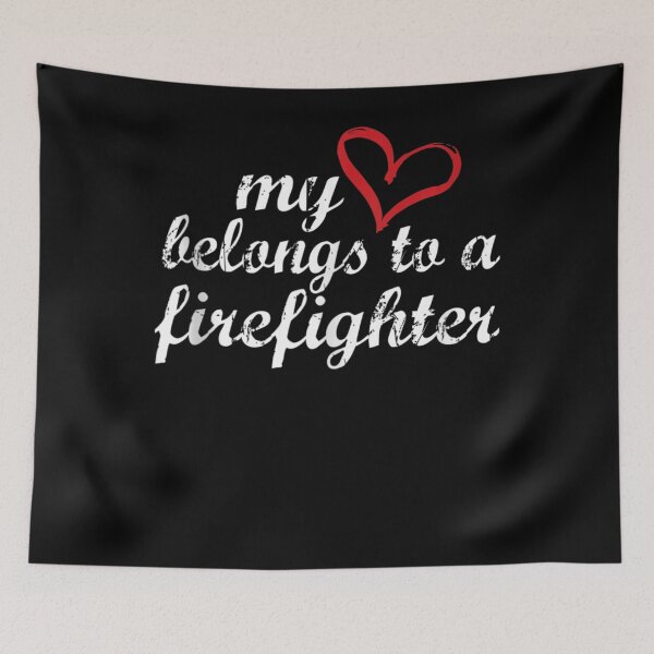 Item preview, Fireman's Wife Girlfriend My Heart Belongs To A Firefighter designed and sold by TheBloom98.