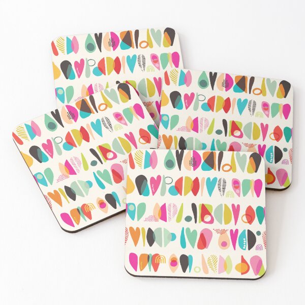 Item preview, Abstract Leaf, Heart and Shape Pattern designed and sold by Walk-It-Off.