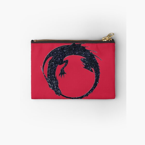 Item preview, Ouroboros. Black dragon eating its  oun tail. Mix media. designed and sold by Natalia  Tan.