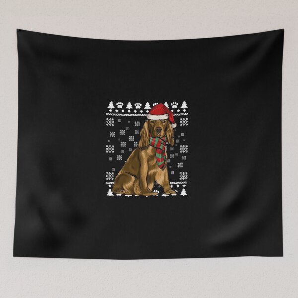 Item preview, Cocker Spaniel Dog Santa Hat Xmas Christmas designed and sold by Ibettson Justine.