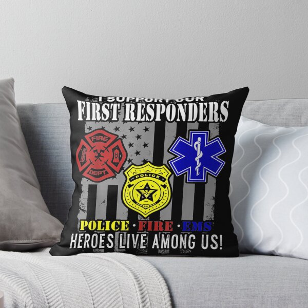 Item preview, First Responder Hero Flag EMS Police Fireman designed and sold by TheBloom98.