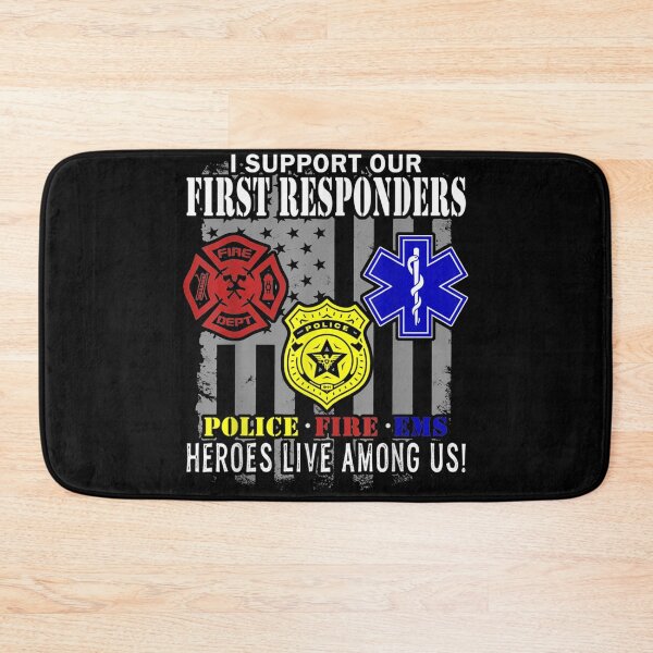 Item preview, First Responder Hero Flag EMS Police Fireman designed and sold by TheBloom98.