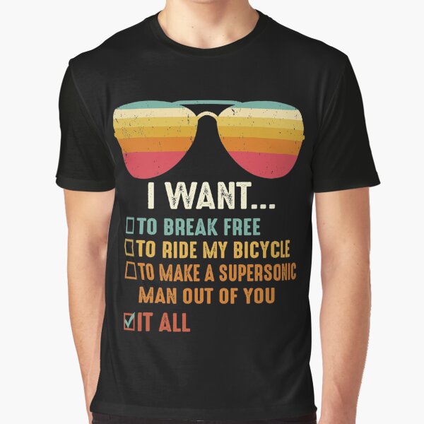 Item preview, I Want To Break Free To Ride My Bicycle designed and sold by AdamsShop.