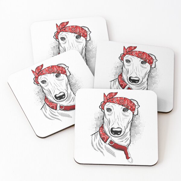 Item preview, Greyhound Dog Bandana - Cute Greyhound Face Gift designed and sold by propellerhead.