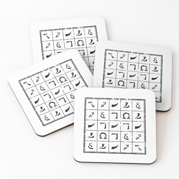 Item preview, SATOR square - Enochian (black) designed and sold by Tobias Kane.