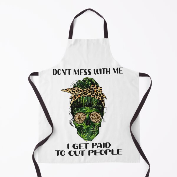 Item preview, Woman Skull Lady Weed Leopard Bandana Don't Mess With Me I Get Paid To Cut People designed and sold by AlisonWalsh24.