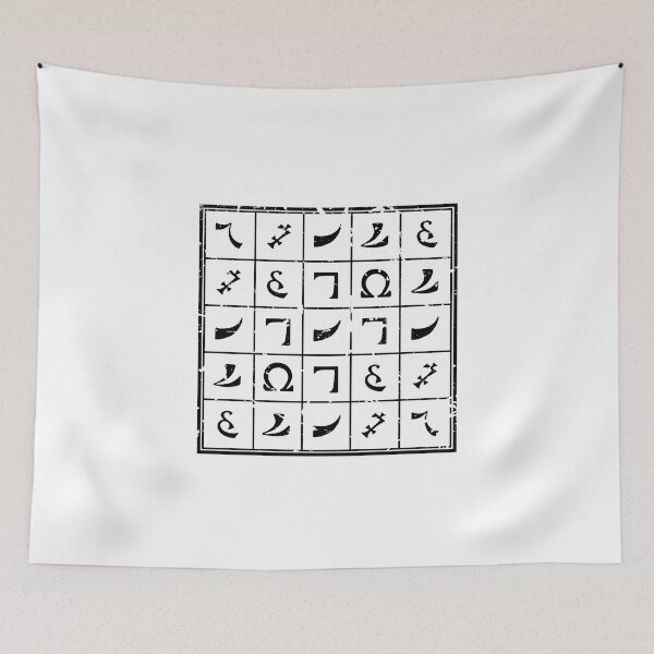 Item preview, SATOR square - Enochian (black) designed and sold by Tobias Kane.