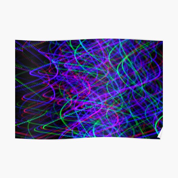 Neon Clouds Poster
