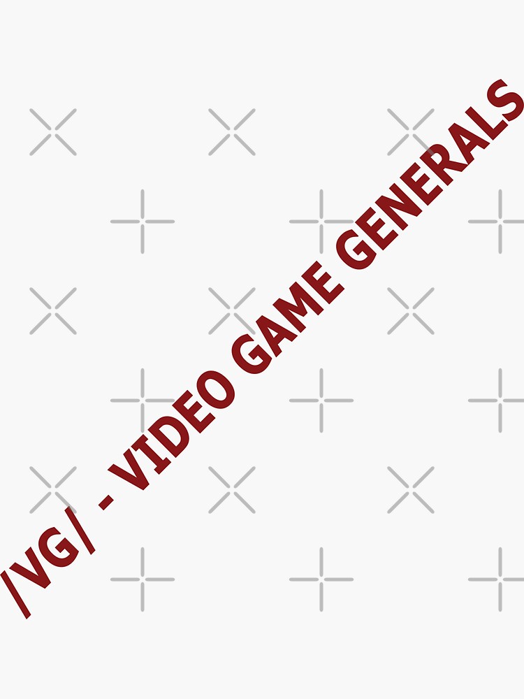 "/vg/ - Video Game Generals 4Chan" Sticker For Sale By Joe5002 | Redbubble