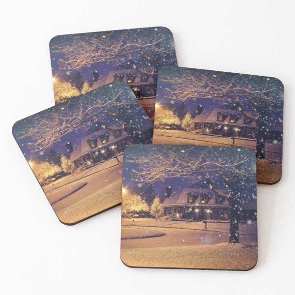 Item preview, Falling snow- cool vibes of night view winters designed and sold by Boss  Bubble.