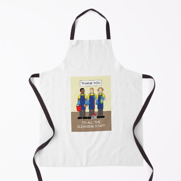 Item preview, Thanks to the Cleaning Staff Cartoon Group designed and sold by KateTaylor.