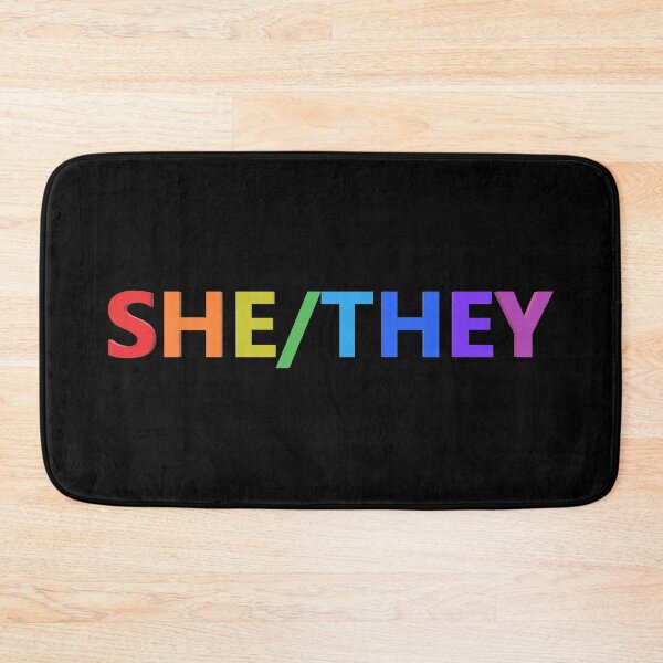 Item preview, She/They Pronouns designed and sold by Spectrum Perspectives.