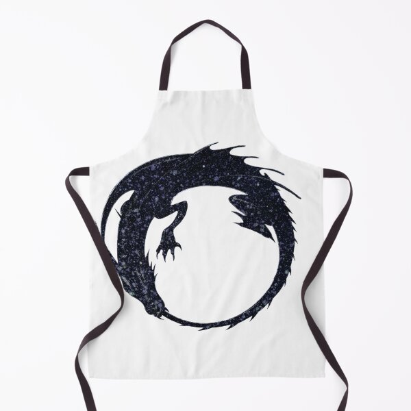 Item preview, Ouroboros. Black dragon eating its  oun tail. Mix media. designed and sold by Natalia  Tan.
