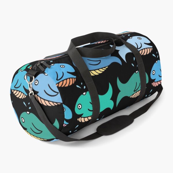 Item preview, Cute and Colorful Whale Pattern (black) designed and sold by Davey's Designs.