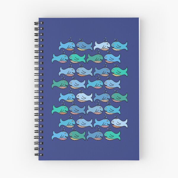 Item preview, Cute and Colorful Whale Pattern (blue) designed and sold by Davey's Designs.