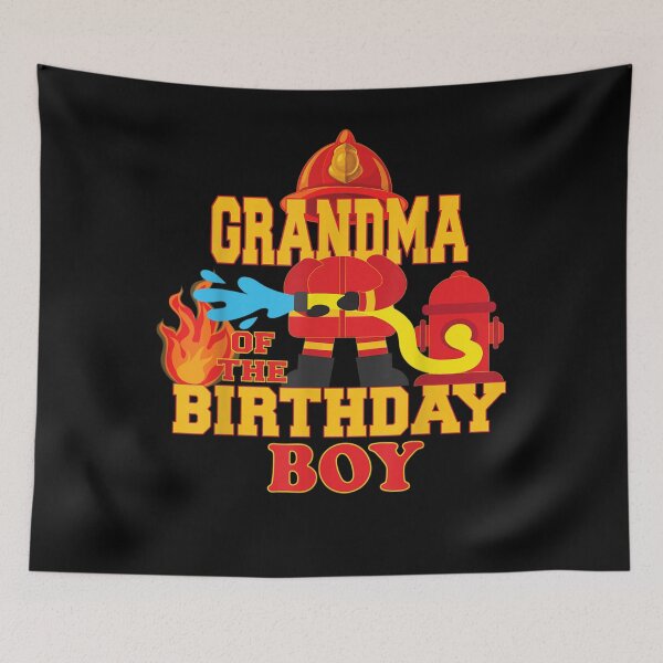 Item preview, Grandma Of The Birthday Boy Firetruck Firefighter Party  designed and sold by TheBloom98.