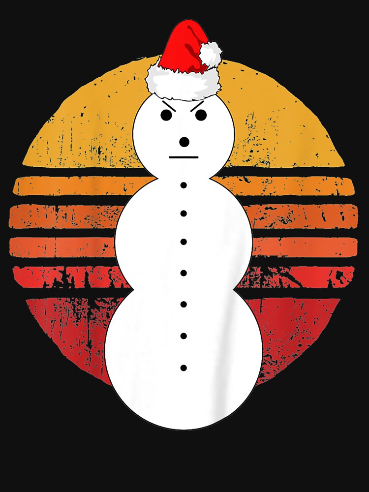 angry snowman t shirt