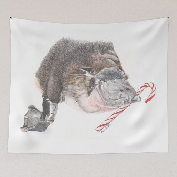 Item preview, Aussie Christmas Platypus designed and sold by cardsbymel.