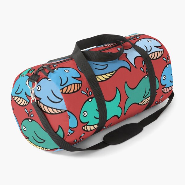 Item preview, Cute and Colorful Whale Pattern (red) designed and sold by Davey's Designs.