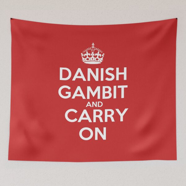 Item preview, Danish Gambit and Carry On - Chess opening T-Shirt designed and sold by edygun.