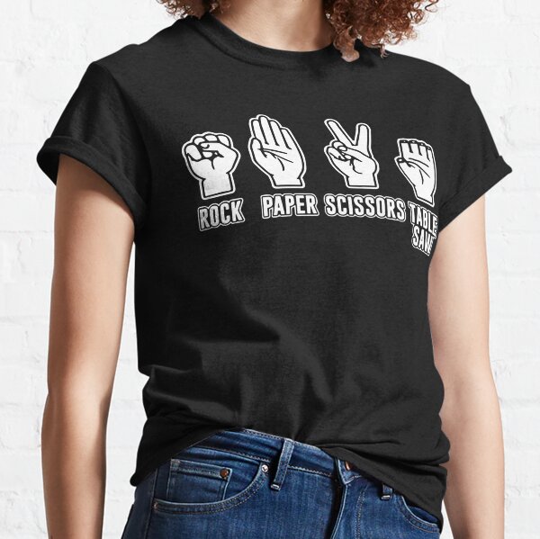 Rock-Paper-Scissors-Table-saw Classic T-Shirt