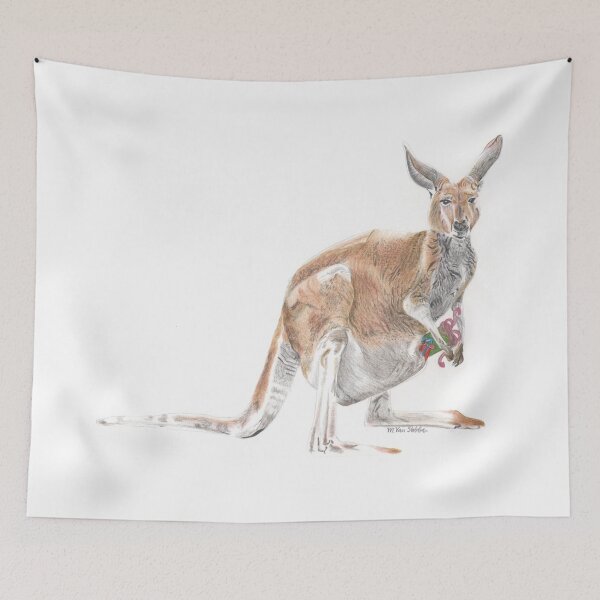 Item preview, Aussie Christmas Kangaroo designed and sold by cardsbymel.