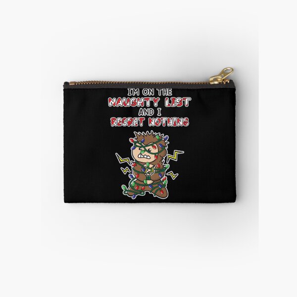 Item preview, I'm on the Naughty List and I Regret Nothing Funny Christmas Shirt Lights, Ooptee Monkey designed and sold by OopteesLydia.