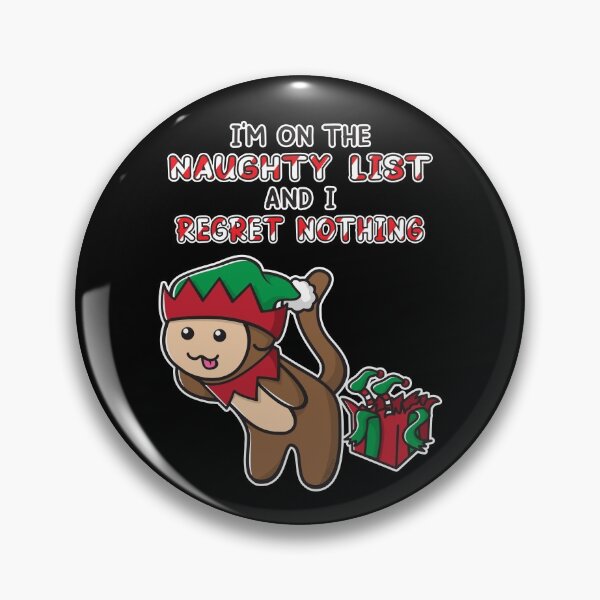 Item preview, I'm on the Naughty List and I Regret Nothing Funny Christmas Shirt, Grumpy Elf, Ooptee Monkey designed and sold by OopteesLydia.