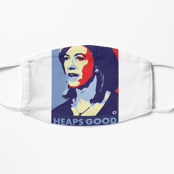 Nicola is Heaps Good Flat Mask