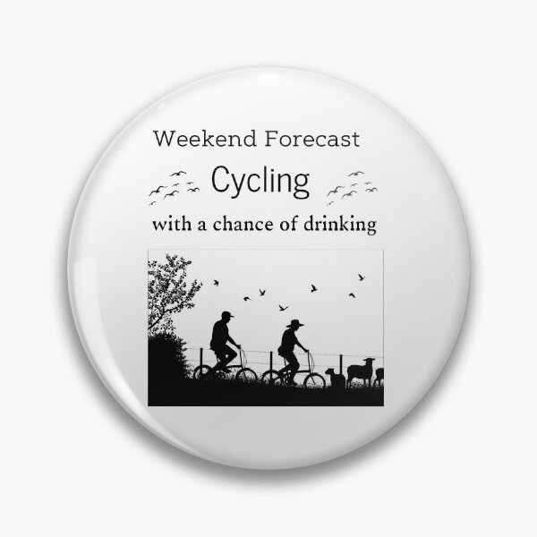 Item preview, Weekend Forecast Cycling With A Chance Of Drinking, Swim Bike And Run With A Chance Of Drinking designed and sold by piskwi.