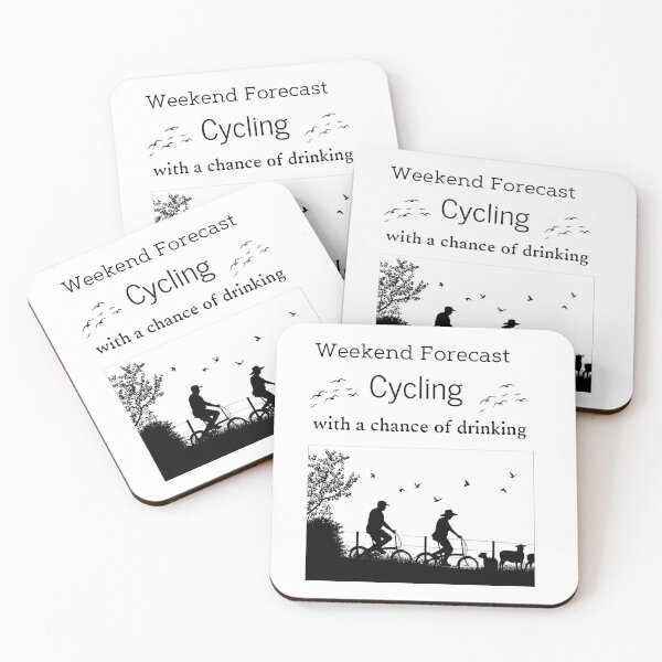 Item preview, Weekend Forecast Cycling With A Chance Of Drinking, Swim Bike And Run With A Chance Of Drinking designed and sold by piskwi.