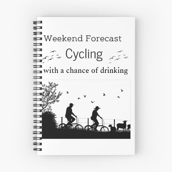 Item preview, Weekend Forecast Cycling With A Chance Of Drinking, Swim Bike And Run With A Chance Of Drinking designed and sold by piskwi.