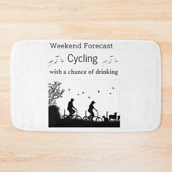 Item preview, Weekend Forecast Cycling With A Chance Of Drinking, Swim Bike And Run With A Chance Of Drinking designed and sold by piskwi.