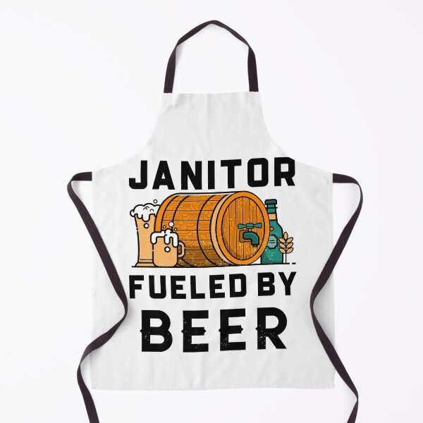 Item preview, Janitor Fueled by Beer designed and sold by BigJackTees.
